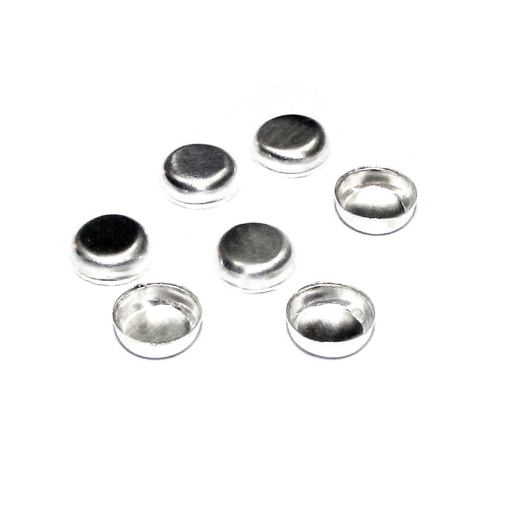 10 pcs 4.0 mm size  Sterling Silver Round Bezel Cups , Bezel cup, Silver bezel cup, Jewelry making, Setting, Bezel cup, Sterling silver