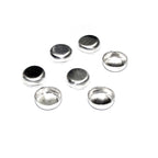 10 pcs 4.0 mm size  Sterling Silver Round Bezel Cups , Bezel cup, Silver bezel cup, Jewelry making, Setting, Bezel cup, Sterling silver