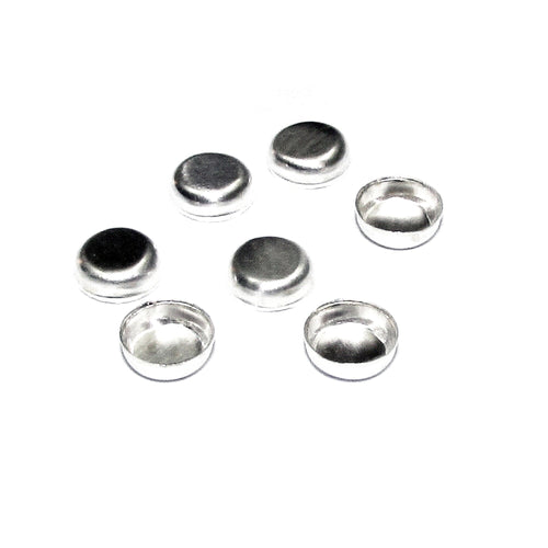 10 pcs 4.0 mm size  Sterling Silver Round Bezel Cups , Bezel cup, Silver bezel cup, Jewelry making, Setting, Bezel cup, Sterling silver