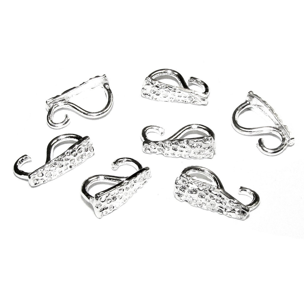 925 Sterling silver decorative Pendant Bails, sterling silver Bail, Jewelry making, Bail finding, bail for pendant, silver - 1 piece