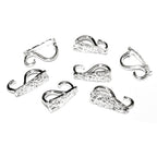 925 Sterling silver decorative Pendant Bails, sterling silver Bail, Jewelry making, Bail finding, bail for pendant, silver - 1 piece