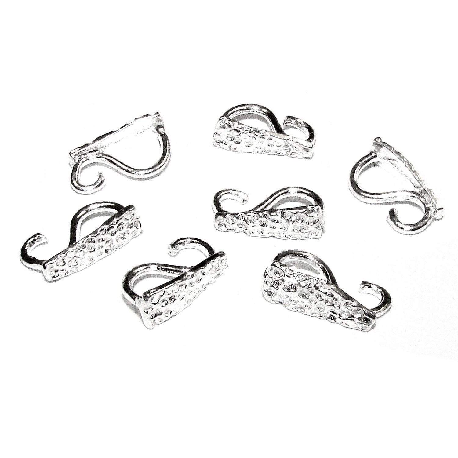 925 Sterling silver decorative Pendant Bails, sterling silver Bail, Jewelry making, Bail finding, bail for pendant, silver - 1 piece