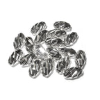 925 Sterling Silver Diamond cut shiny oval Beads Size 3x5, 4x7 mm, Jewelry making, Diamond cut oval Beads, Silver oval beads - 1 piece