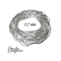 925 Sterling Silver snake beading chain thickness 0.7 mm, beading snake chains, Jewelry making, silver chains, beading chains - 1 Ft (30 cm)