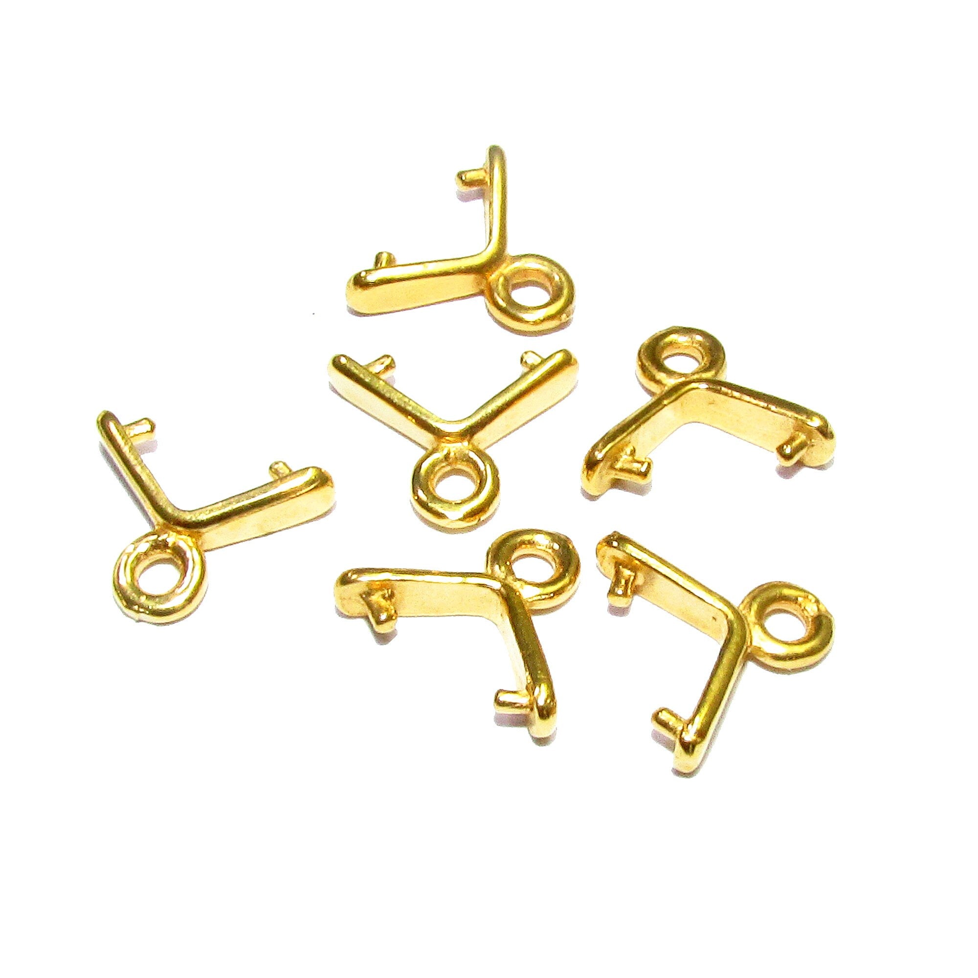 14K Yellow gold filled Pinch small Pendant Bail, Jewelry making, bail for pendant, Bail, Bail gold filled, Bail finding - 1 piece