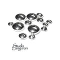 925 sterling silver saucer beads size 3.0-12.0 mm Silver saucer beads Saucer beads Silver findings beads 925 Sterling silver - 1 piece