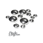 925 sterling silver saucer beads size 3.0-12.0 mm Silver saucer beads Saucer beads Silver findings beads 925 Sterling silver - 1 piece