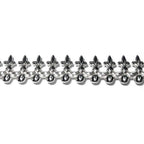 935 Argentium Silver Bezel wire, Gallery wire, Gallery ribbon, Gallery pattern, Silver wire, Wire, Jewelry making, Setting - 4 inch (10 cm)