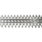 935 Argentium Silver Bezel wire, Gallery wire, Gallery ribbon, Gallery pattern, Argentium silver, Wire, Jewelry making - 4 inch (10 cm)