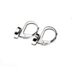 6 mm size 925 sterling silver blank earrings with bezel cup, earrings mounting, bezel cup, base earrings, Sterling silver - 1 pair (2 piece)