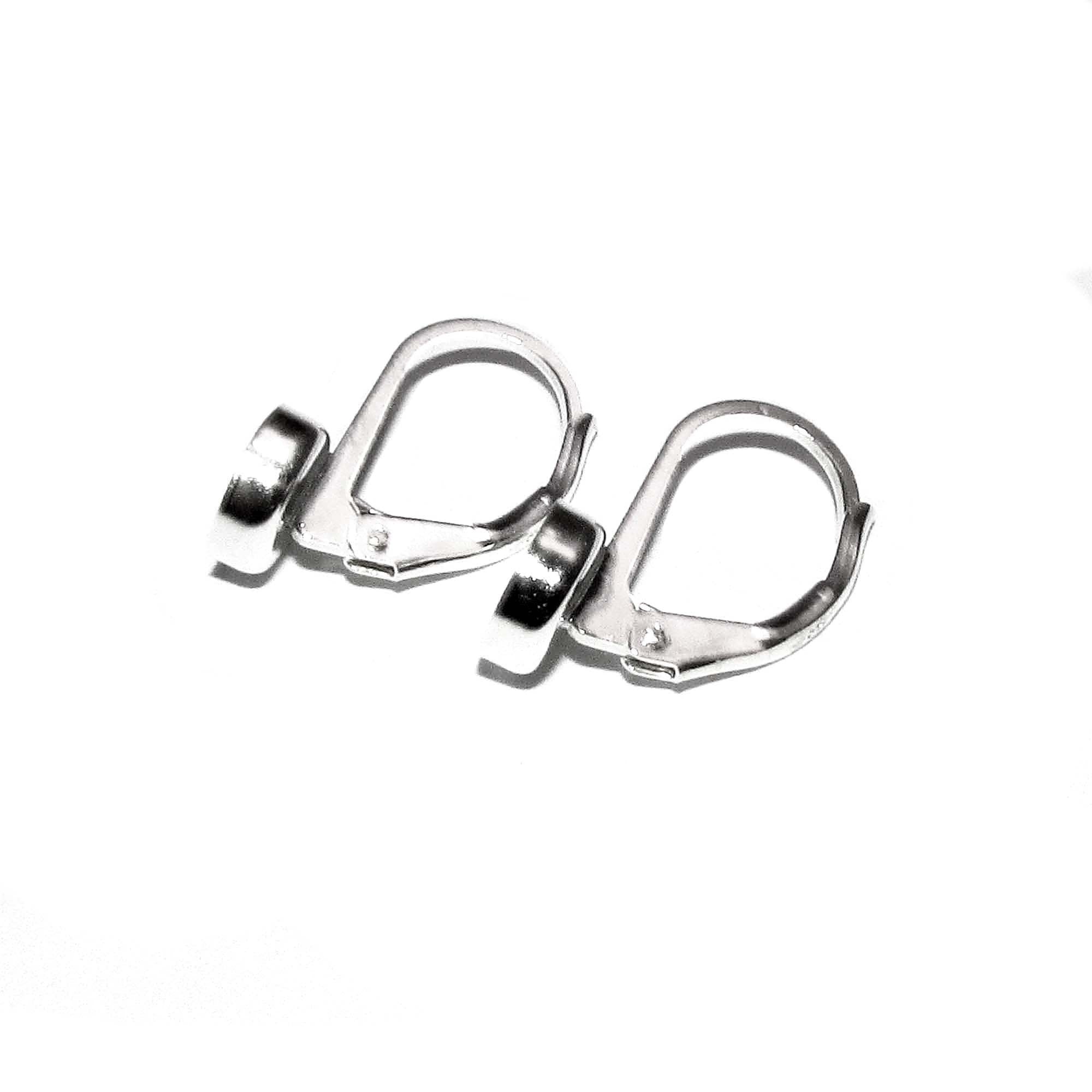6 mm size 925 sterling silver blank earrings with bezel cup, earrings mounting, bezel cup, base earrings, Sterling silver - 1 pair (2 piece)