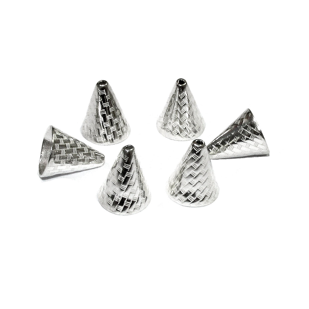 925 Sterling silver Bead Cones, Beading, Beading cone, Jewelry making, Sterling silver, Silver 925, End caps, Silver cone - 1 pair (2 piece)