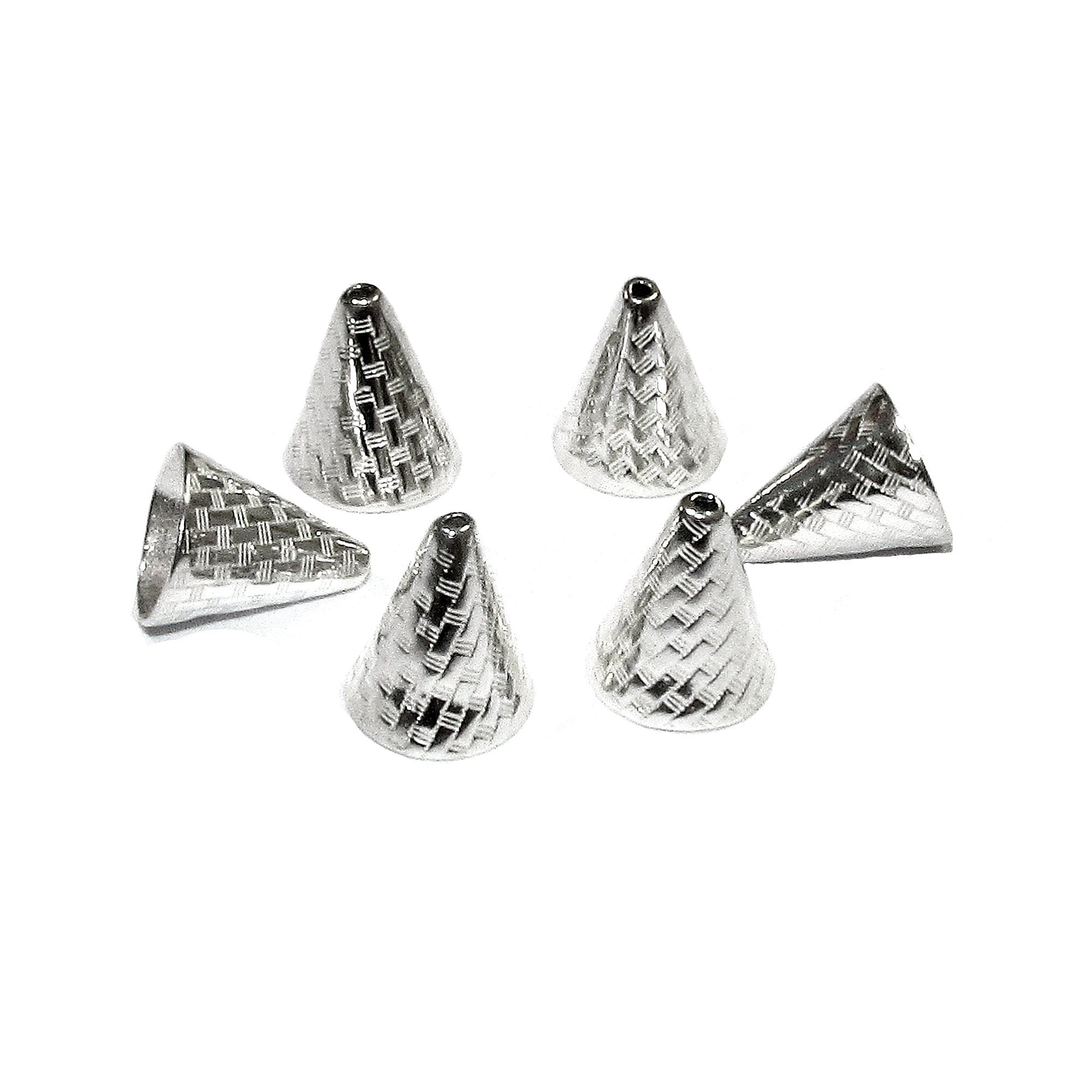 925 Sterling silver Bead Cones, Beading, Beading cone, Jewelry making, Sterling silver, Silver 925, End caps, Silver cone - 1 pair (2 piece)