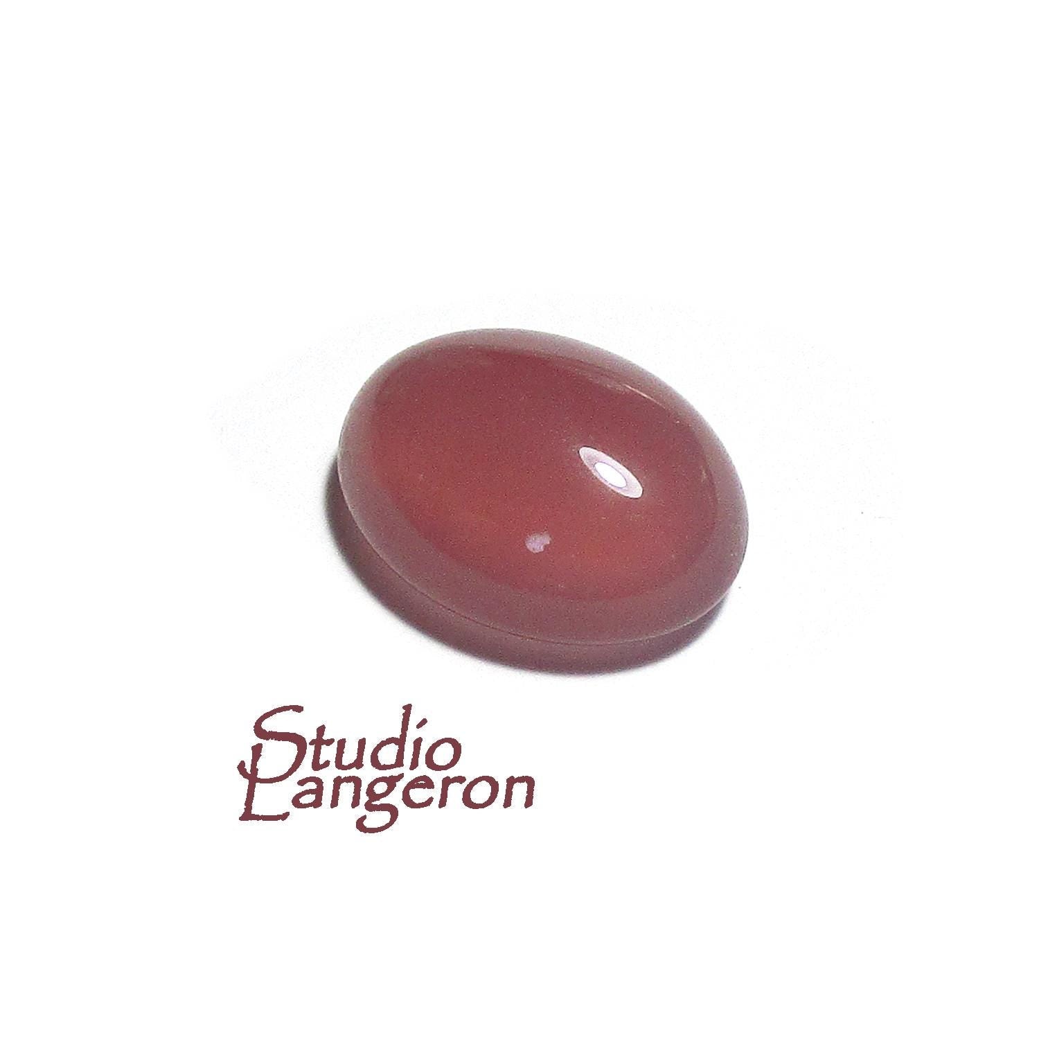 SALE!  Natural Chalcedony, cabochon, size 15x12x7mm, Natural Chalcedony, Natural Gemstone, Jewelry making - 1 piece