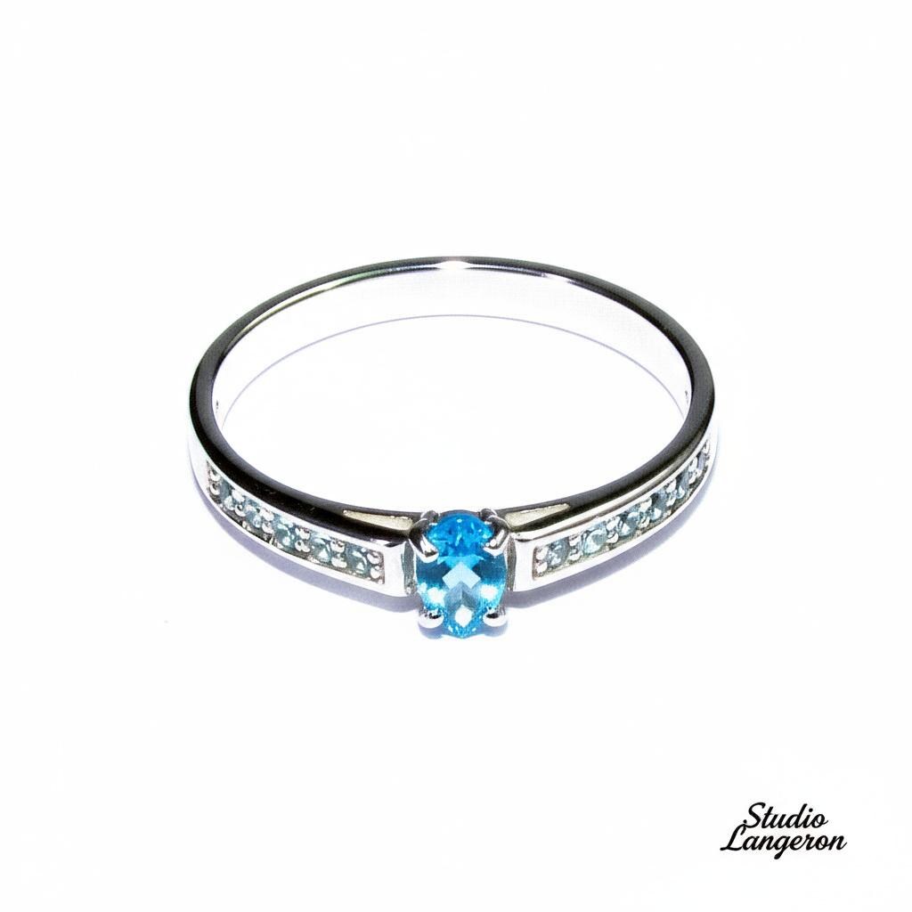 Blue topaz ring 925 sterling silver size 5 1/2, Handmade ring, single copy, sterling silver, Blue topaz ring, silver ring, gemstone