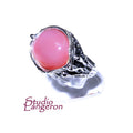 Statement Natural opal ring 925 sterling silver size 5, Handmade ring, single copy, sterling silver, Orange opal, silver ring, gemstone