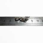 925 Sterling silver Leaf Double Pinch Large Pendant Bail with Ring, Silver Bail, Bail findings, Jewelry making, bail for pendant - 1 piece