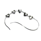925 Sterling silver Heart flat beads size 5.2x3.2 mm, Flat beads, Beads for bracelets, 925 Silver beads, Jewelry making, Beads - 1 piece