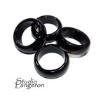 Natural Black onyx band Ring size 4, 4 1/2, 6, 6 1/2, 7, 7 1/2, 8, 8 1/2, 9, 9 1/2, 10, Black onyx stone ring, Band Rings, Gemstone ring