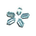 Natural Aquamarine Faceted Crystal Point beads size 14x7mm, Aquamarine Gemstone, Jewelry making, Natural Gemstone Faceted beads - 1 piece