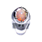 Statement Natural welo opal ring 925 sterling silver size 7, Handmade ring, single copy, sterling silver, Welo opal, silver ring, gemstone