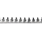 935 Argentium Silver Bezel wire, Gallery wire, Gallery ribbon, Gallery pattern, Jewelry making, Setting, Silver wire - 4 inch (10 cm)
