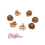 14K Rose Gold Filled medium Friction Ear Nuts, Earring Backs, Earring components, Jewelry making, Rose gold filled - 1 pair (2 pieces)
