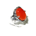 Statement Natural opal ring 925 sterling silver size 7, Handmade ring, single copy, silver, Orange opal, silver ring, Statement ring
