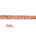 Natural Copper Bezel wire, Gallery wire, Gallery ribbon, Gallery pattern, Jewelry making, Setting, Copper wire, Findings  - 4 inch (10 cm)