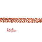 Natural Copper Bezel wire, Gallery wire, Gallery ribbon, Gallery pattern, Jewelry making, Setting, Copper wire, Findings  - 4 inch (10 cm)