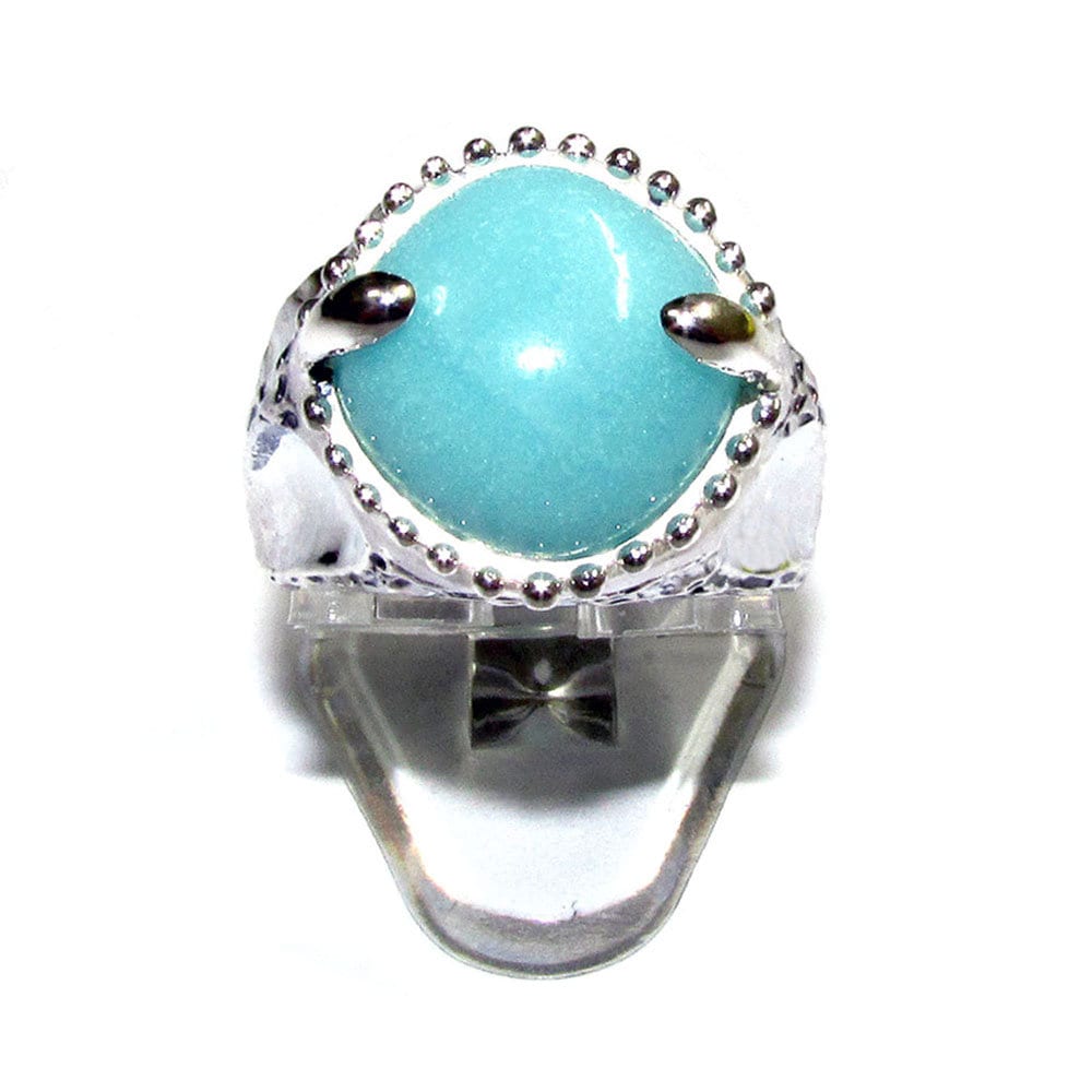 Amazonite ring 925 sterling silver size 6, Handmade ring, single copy, sterling silver, Amazonite, silver ring, gemstone, ring, Turquoise