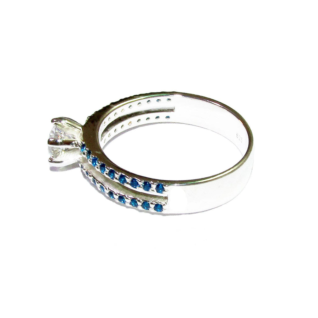 White topaz ring 925 sterling silver size 8, Handmade ring, single copy, sterling silver, White topaz, silver ring, gemstone, Gift ring