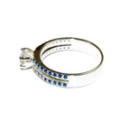White topaz ring 925 sterling silver size 8, Handmade ring, single copy, sterling silver, White topaz, silver ring, gemstone, Gift ring