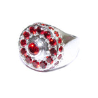 Statement Red topaz ring 925 sterling silver size 7, Handmade ring, single copy, 925 Silver ring, Red topaz, silver ring, gemstone, red ring