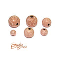 14K rose gold filled stardust round beads, size 3, 4, 5, 6, 8, 10 mm, Beads, Stardust beads, Rose Gold Filled, Jewelry making - 1 piece