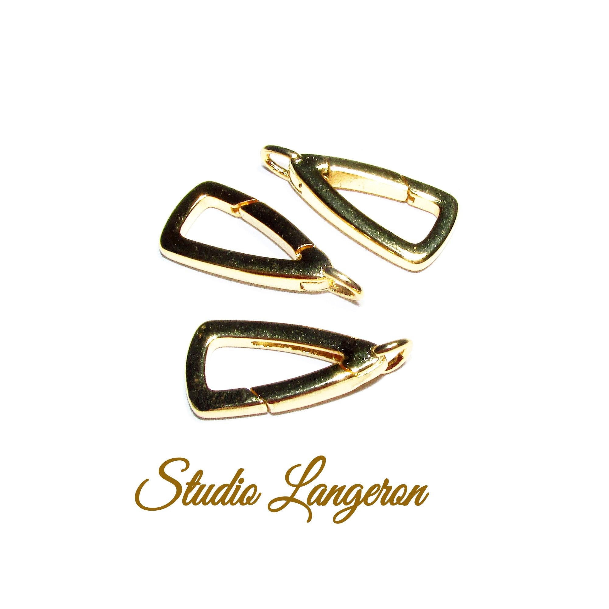 1 piece - 14K Yellow gold filled Albert Fixed Top Closed loop 20.0mm, Gold filled clasp, Albert clasp, Jewelry making (out of stock)