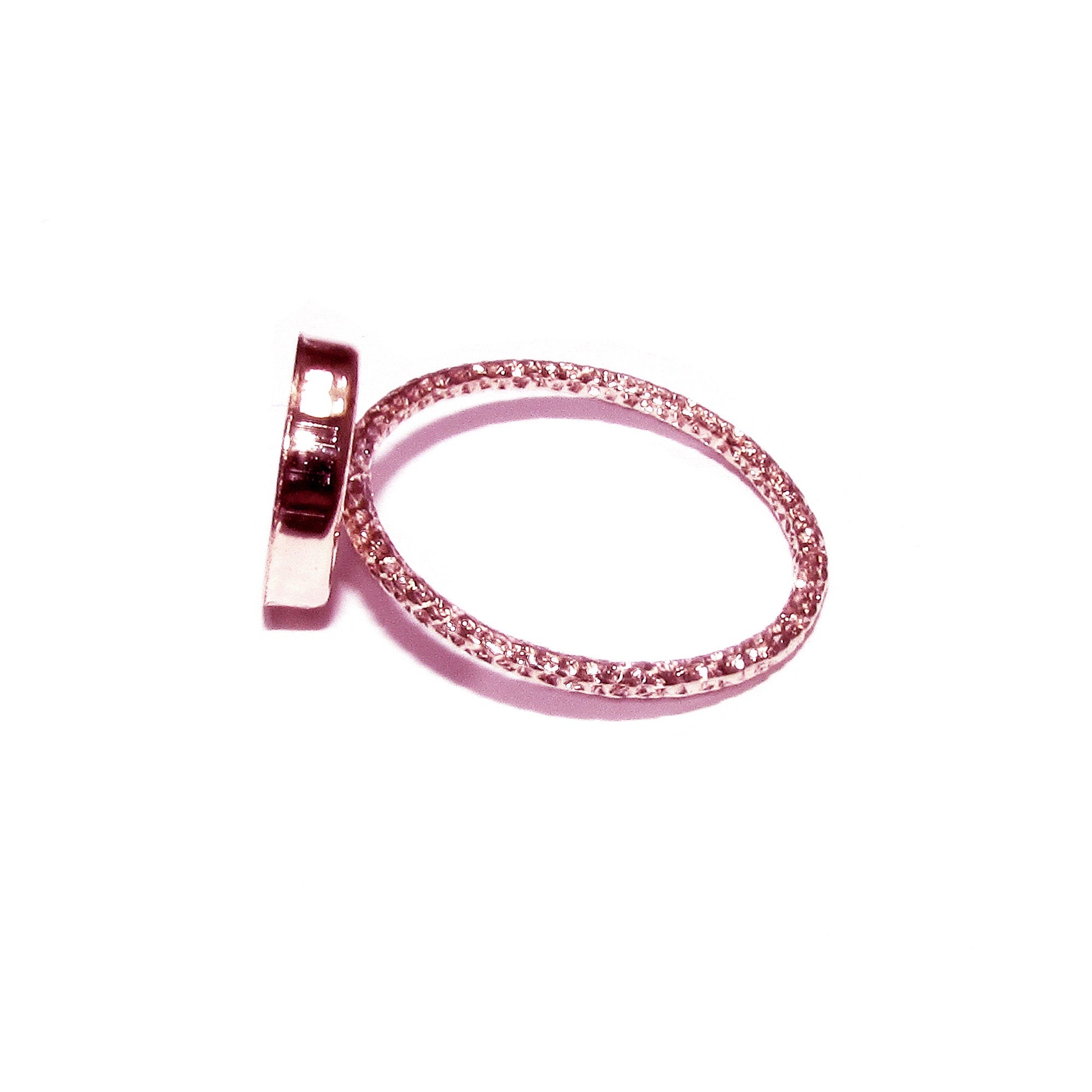 14K Rose gold filled blank ring with bezel cup 10 mm size 4, 5, 6, 7, 8, 9, Base ring, Gold filled ring, bezel cup, Setting - 1 piece