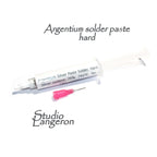 Argentium Silver Paste Solder, Hard, 9 gram, Melting Point 741, solder silver syringe, Hard argentium solder, Jewelry making - 1 piece