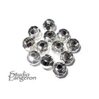 925 sterling silver diamond cut shiny beads size 6 mm, diamond cut beads, Jewelry making, silver round beads, silver findings - 1 piece