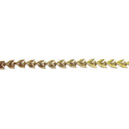 14K Yellow Gold filled Gallery wire, Bezel wire, Gallery ribbon, Gallery pattern, Gold Filled Wire, Jewelry making, Setting - 4 inch (10 cm)
