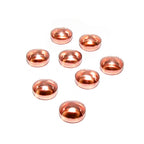 4 pcs size 4.0mm 14K Rose solid gold round Bezel Cups, Bezel cup, Gold bezel cup, Round bezel cups, 14K Rose solid gold, Jewelry making
