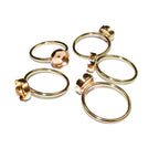 14K Yellow gold filled blank ring with flower bezel cup 8mm size 4 - 11, Base ring, Gold filled ring, Jewelry making, Setting - 1 piece