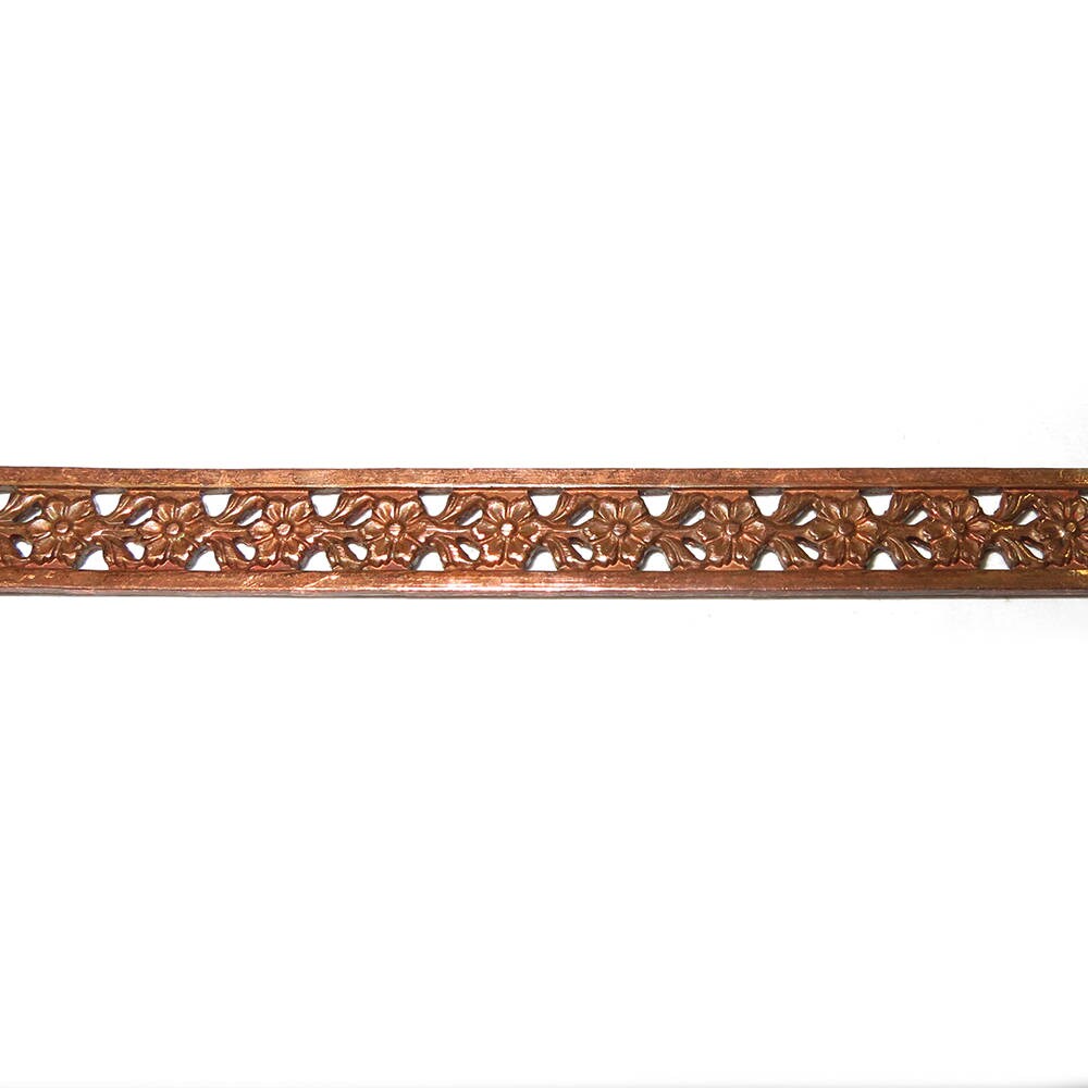 Natural Copper Bezel wire, Gallery wire, Gallery ribbon, Gallery pattern, Natural Copper, Copper wire, Jewelry making - 4 inch (10 cm)