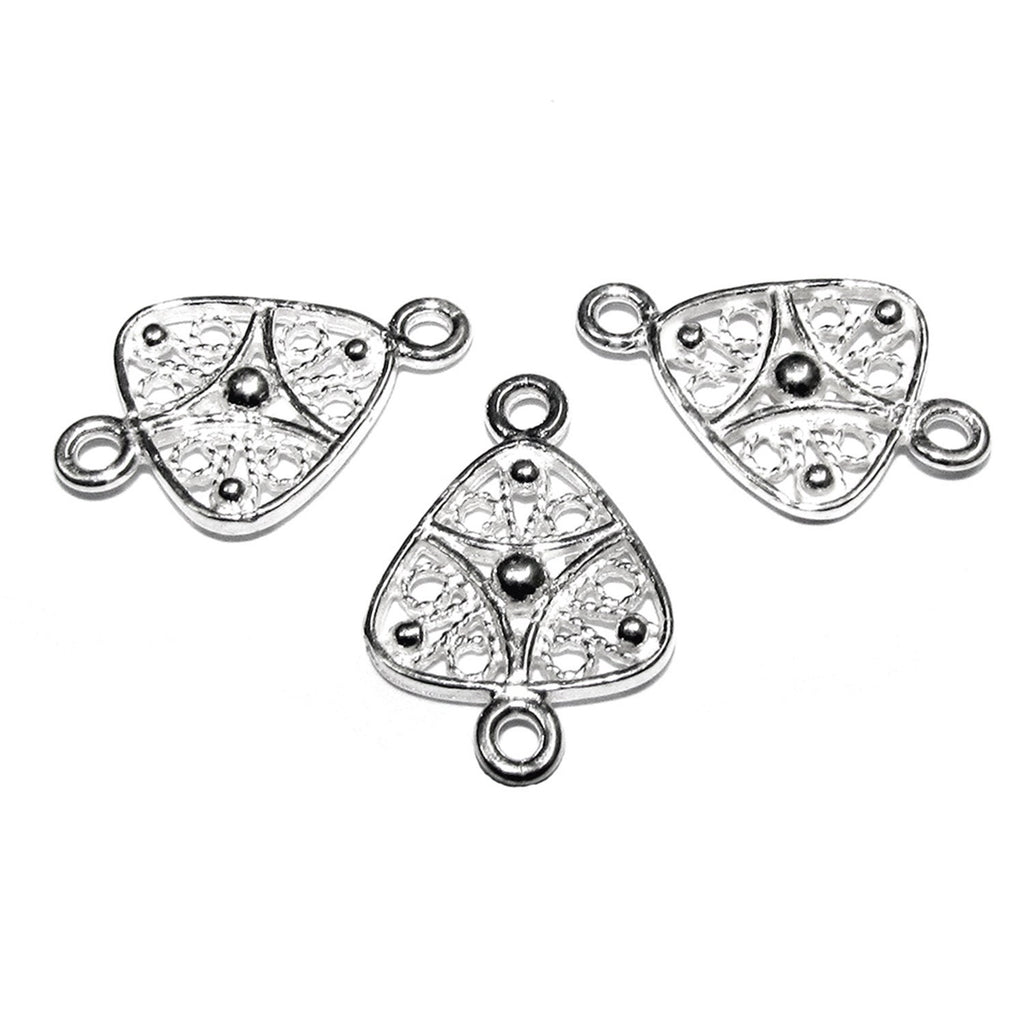 925 Sterling silver connector 1.6x1.0 cm, silver connector 8201, Connector for jewelry, Jewelry making, Jewelry link connector - 1 piece