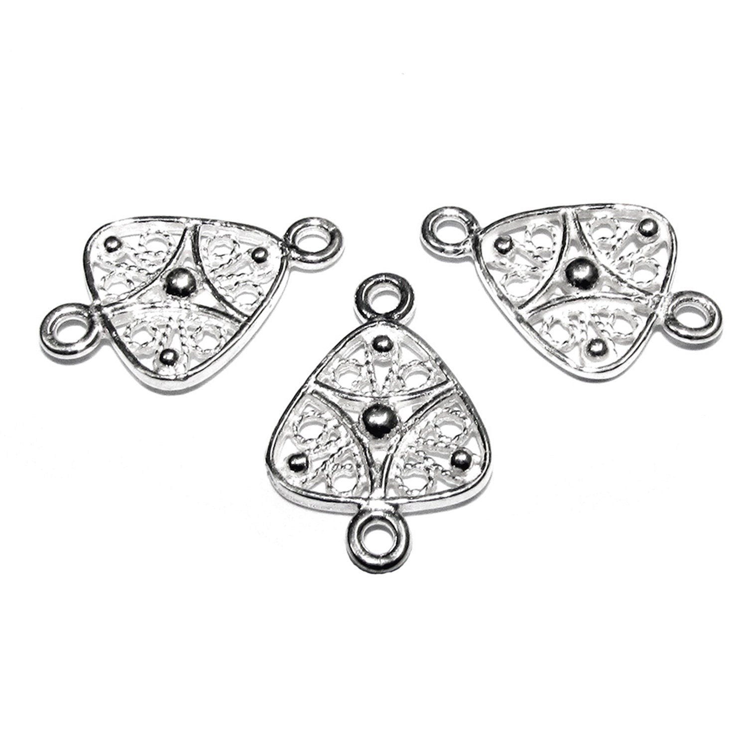 925 Sterling silver connector 1.6x1.0 cm, silver connector 8201, Connector for jewelry, Jewelry making, Jewelry link connector - 1 piece