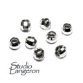 10 pcs 925 Sterling Silver rhodium plated Disco cut Beads 2.5 mm, Silver beads, Disco cut beads, Spacer Bead, Beads findings, Jewelry making