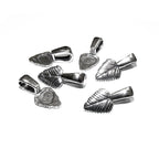 925 Sterling silver small Glue-On Leaf Pendant Bail, Flat Pad Pendant Bails, sterling silver Bail, Bail, Bail silver, Bail finding - 1 piece