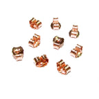 14K Rose Gold Filled small Friction Ear Nuts, Earring Backs, Earring components, Jewelry making, Rose gold filled - 1 pair (2 pieces)