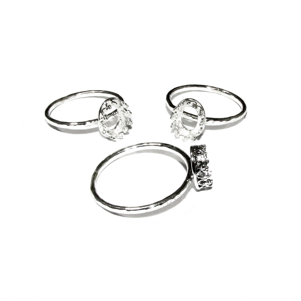6x8 mm 925 sterling silver blank ring with bezel cup size 5, 6, 7, 8, 9, bezel cup, Setting, blank ring, Jewelry making - 1 piece