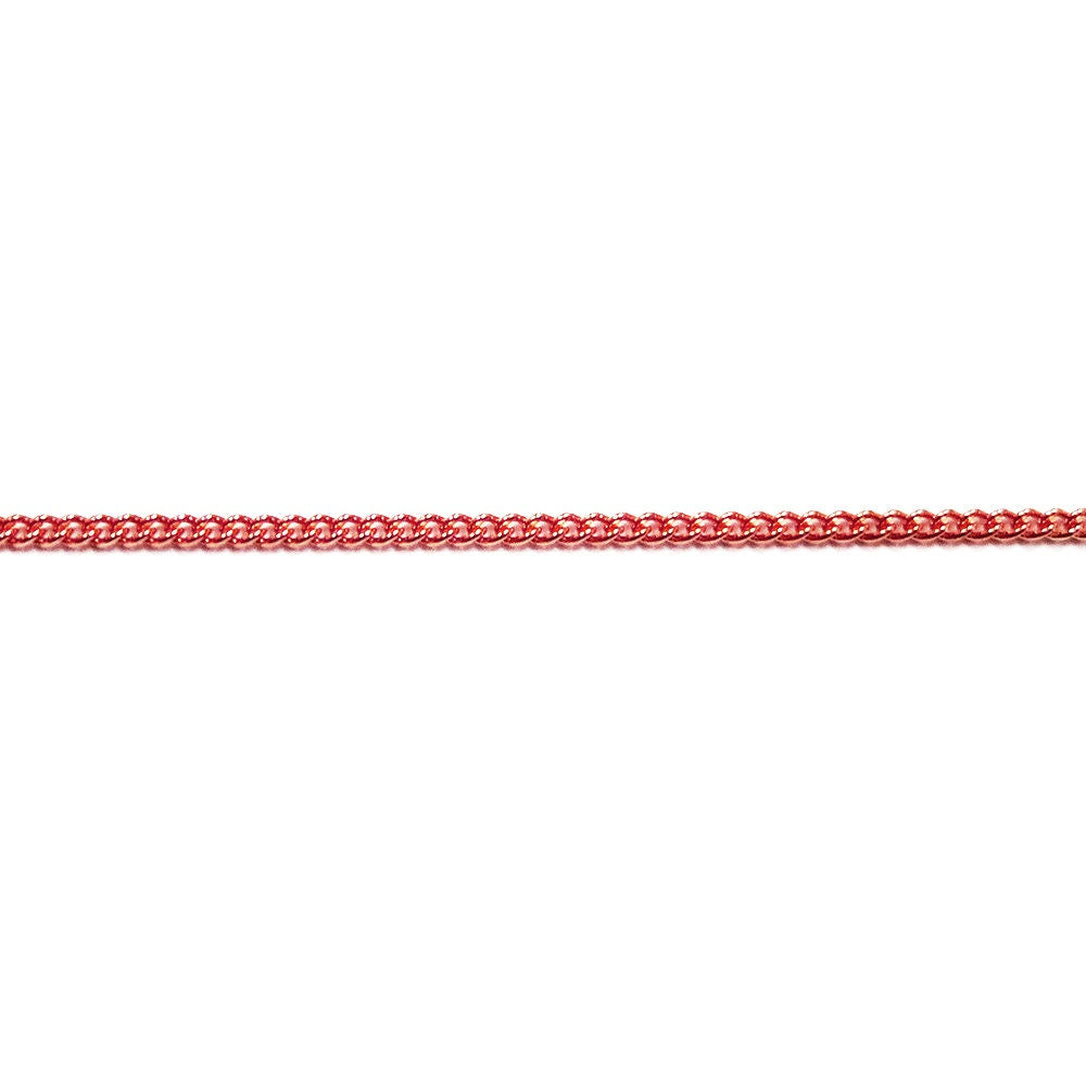 1.8 mm Rose gold filled panzer chain, panzer chain, curb chain, Jewelry making, gold filled chain, Rose gold filled - 1 Ft (30 cm)